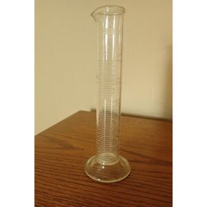 Kimax Glass 25mL TD Single Metric Scale Cylinder Bud Vase Flower Beaker Clear
